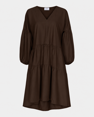 V-Neck Drop Back Dress