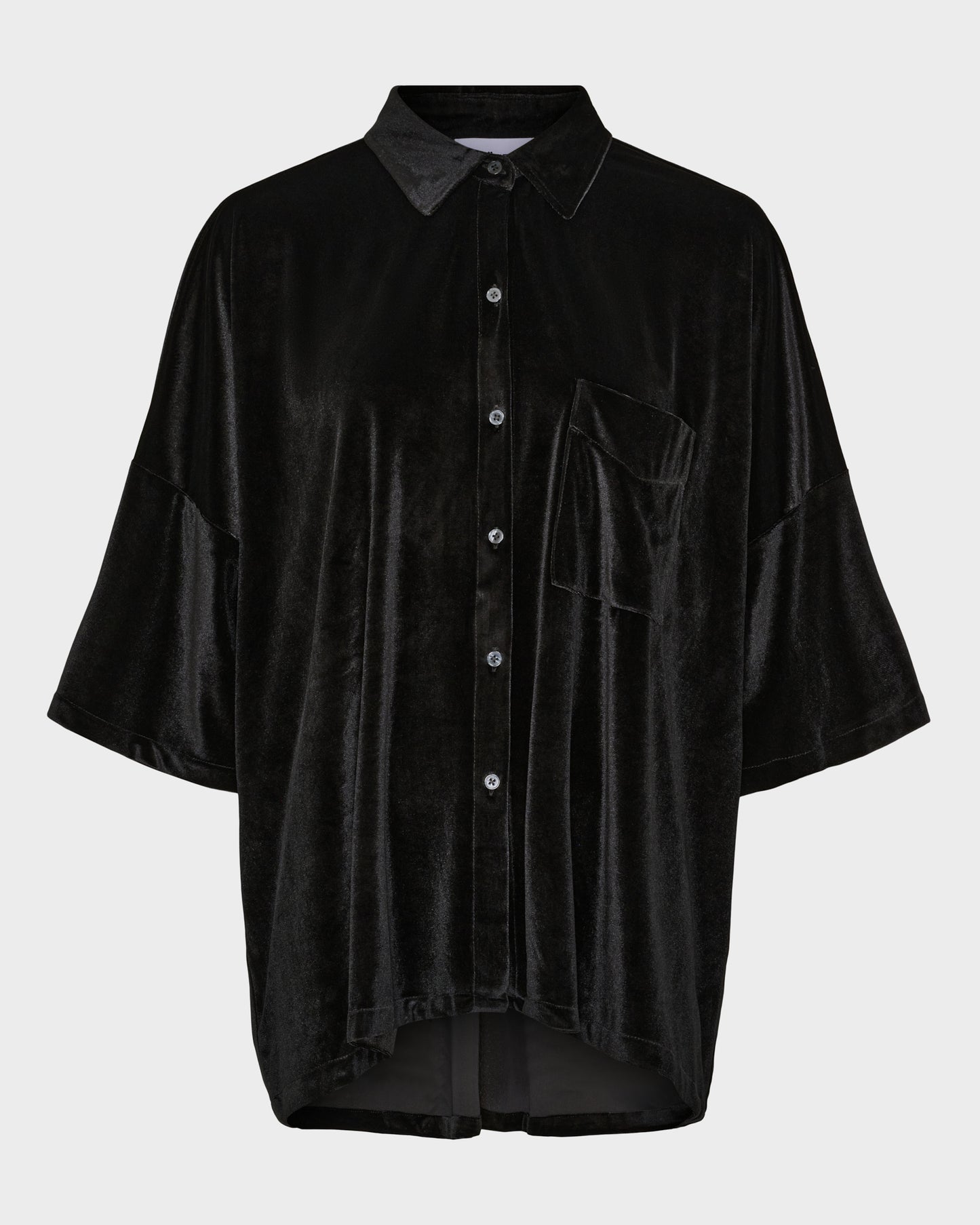 Velvet Short Sleeve Shirt