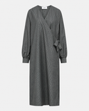 Plain Long Wrap Dress