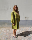 Oversized Short Wrap Dress