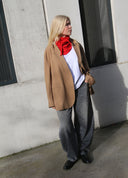 Curved Denim Pants
