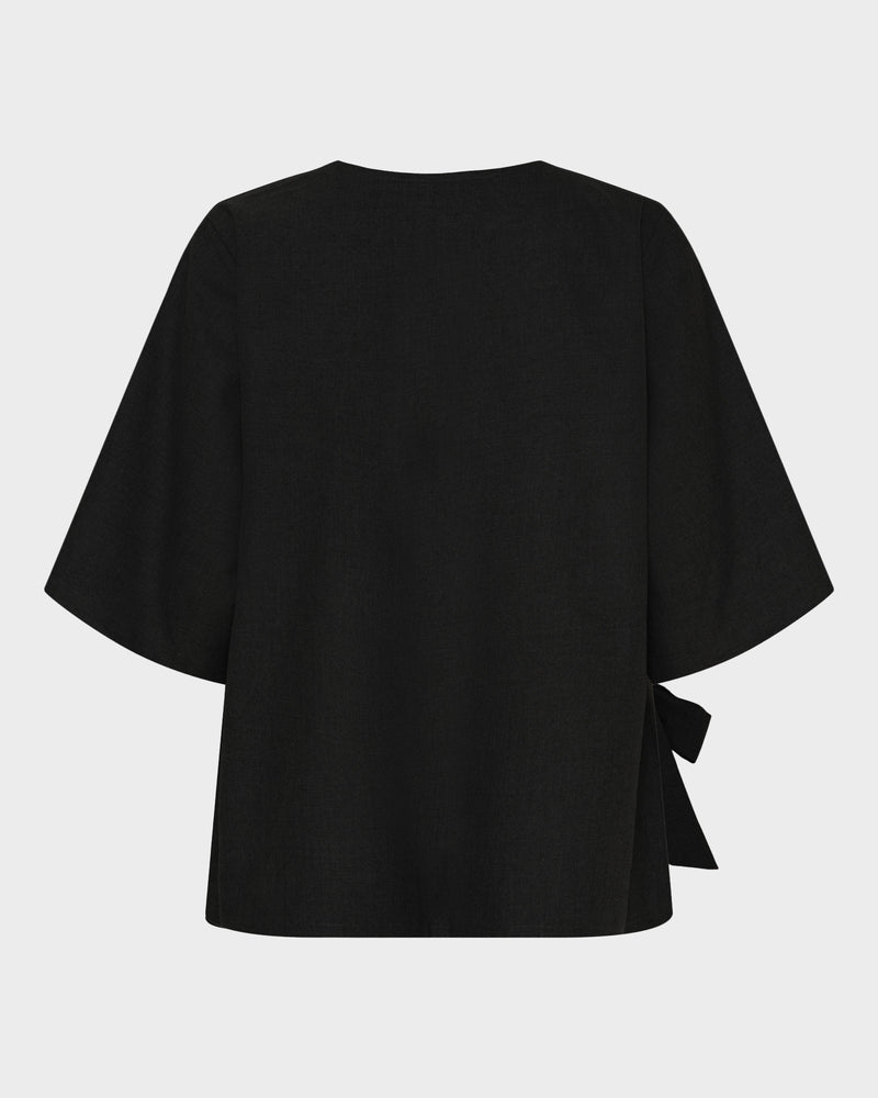 Wide Sleeve Wrap Top image 3