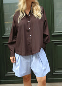 Pleated Wide Shorts