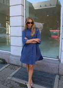 Oversized Mandarin Shirt Dress