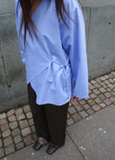 Flared Sleeve Wrap Top