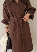 Washed Long Trenchcoat