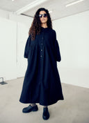 Bubble Sleeve Shirt Dress
