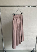 Long Button Skirt