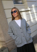 V-Neck Oversized Cardigan