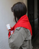 Wool Mix Triangle Scarf