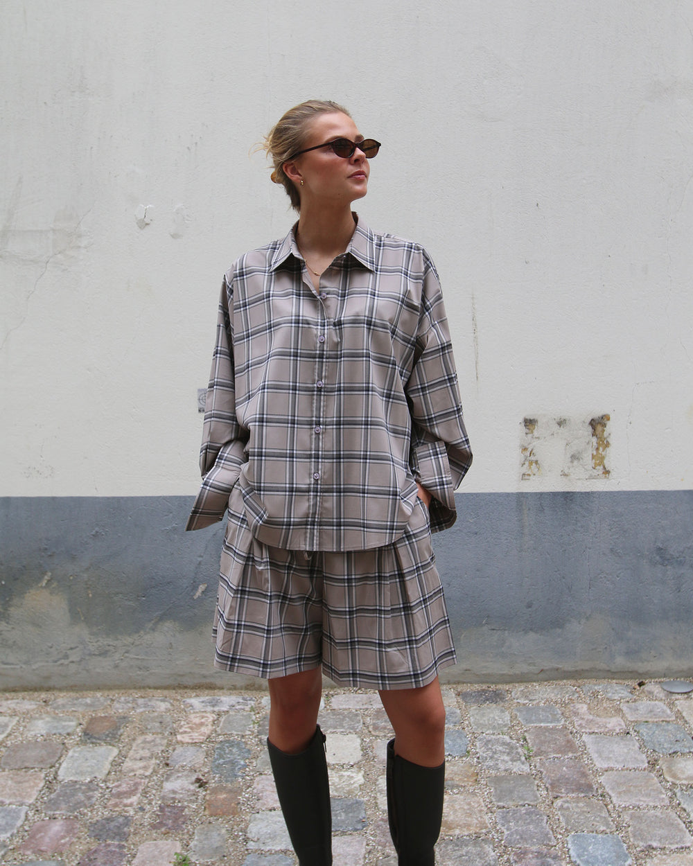 Pleated Wide Shorts