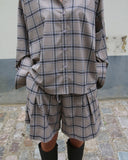 Pleated Wide Shorts