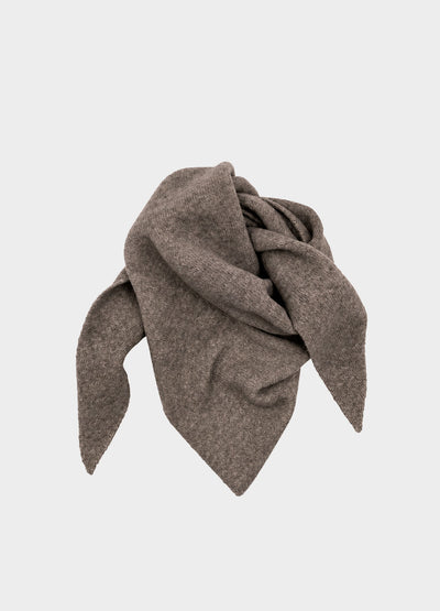 Wool Mix Triangle Scarf