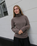 Wool Mix Turtleneck Sweater