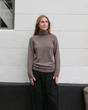 Wool Mix Turtleneck Sweater