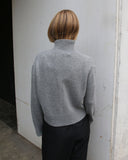 Cropped Wool Turtleneck