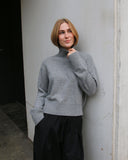 Cropped Wool Turtleneck