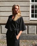 Wide Sleeve Wrap Top