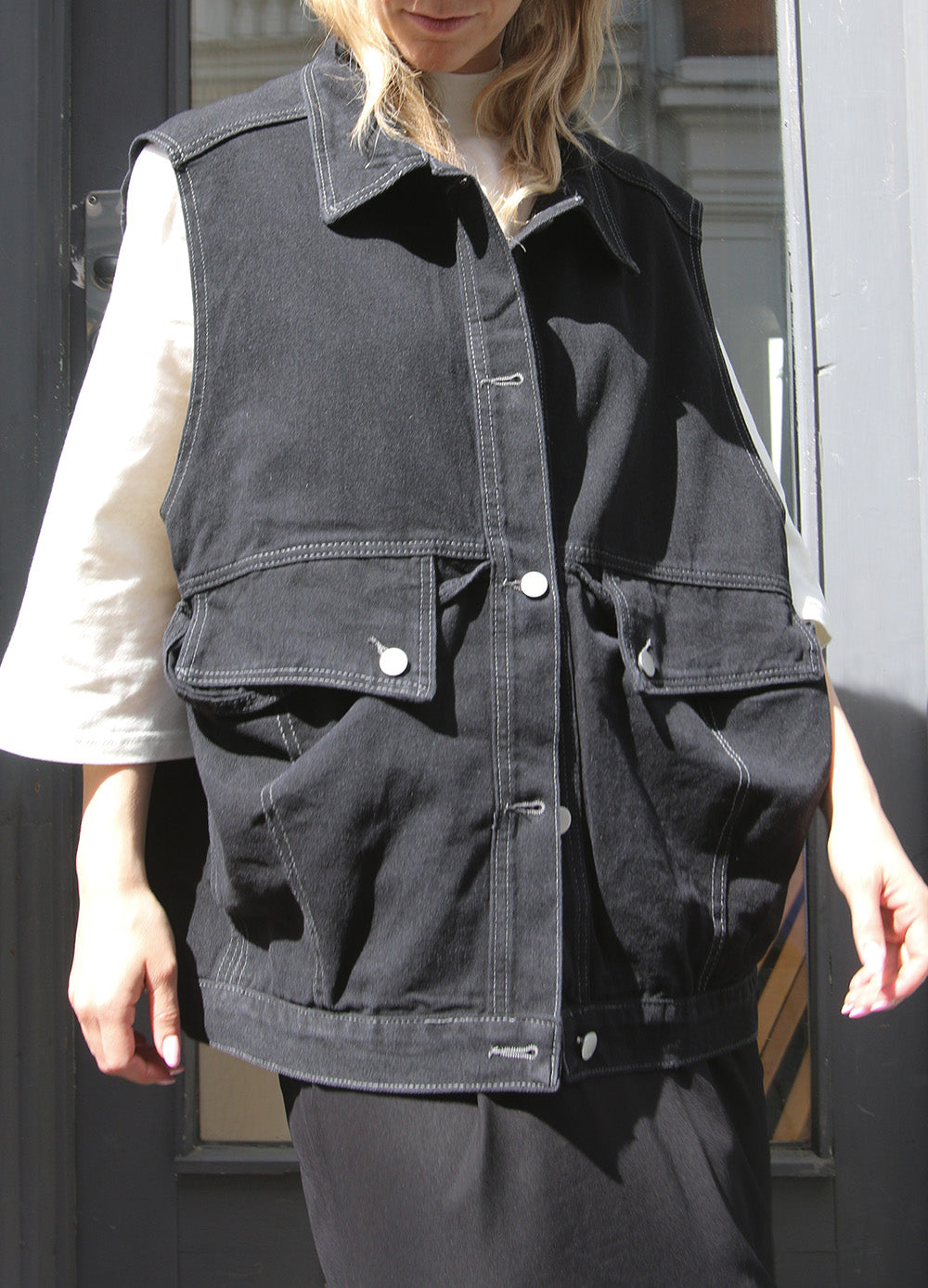Denim Vest image 4