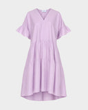 SS V Neck Drop Back Dress