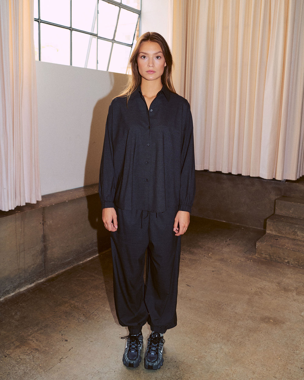 Wide Leg Track Pant
