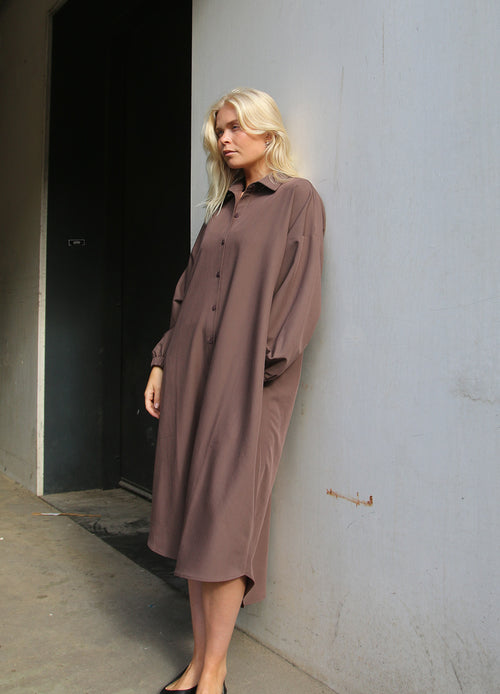 Elastic Cuff Dress