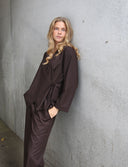 Flared Sleeve Wrap Top
