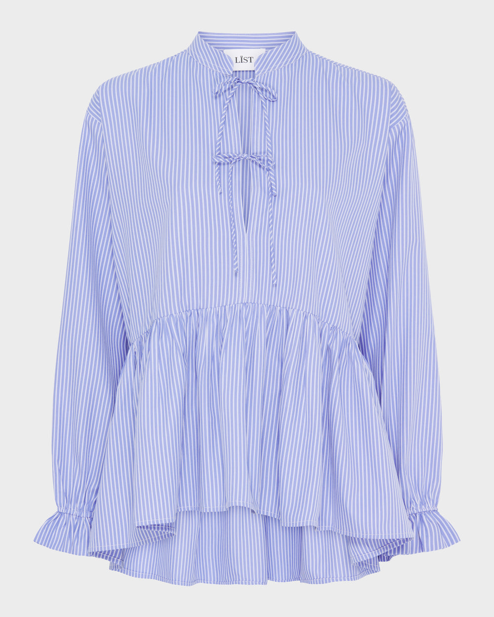 Frill Sleeve Peplum Shirt image 1