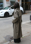 Washed Long Trenchcoat