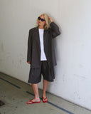 Pleated Wide 3/4 Pant