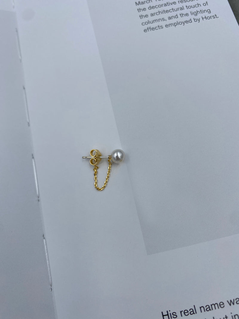 Pearl Chain Earring image 1