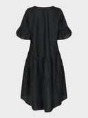SS V Neck Drop Back Dress