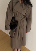 Washed Long Trenchcoat