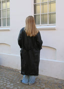 Long Leather Trenchcoat