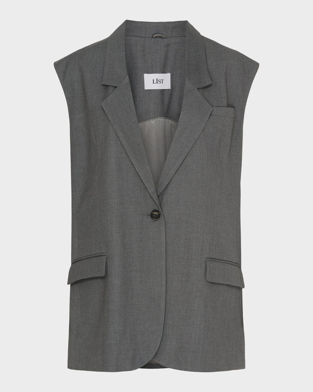 Boxy Blazer Vest image 1