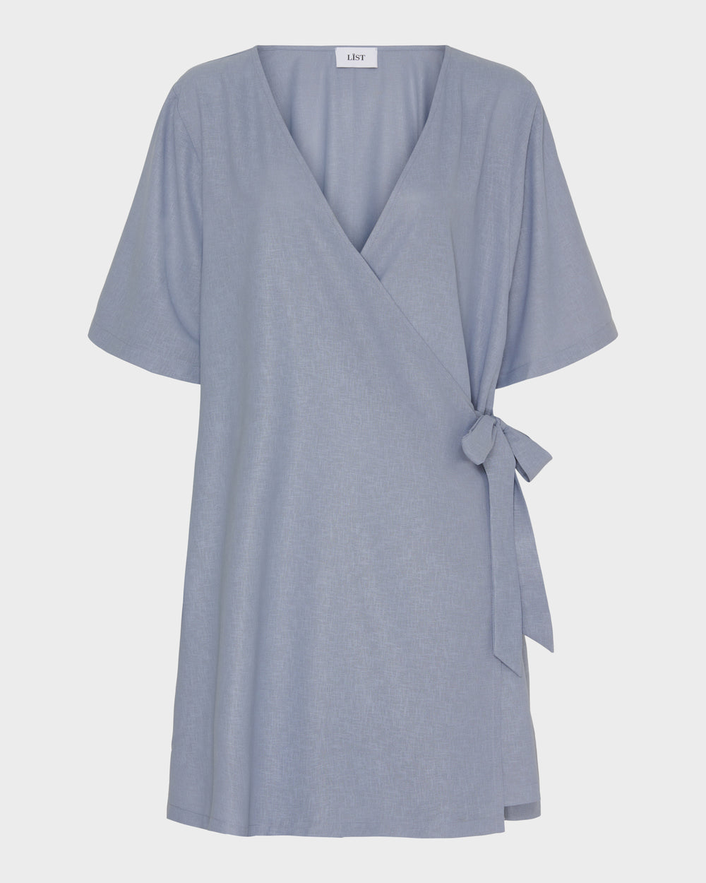 SS Plain Short Wrap Dress image 1