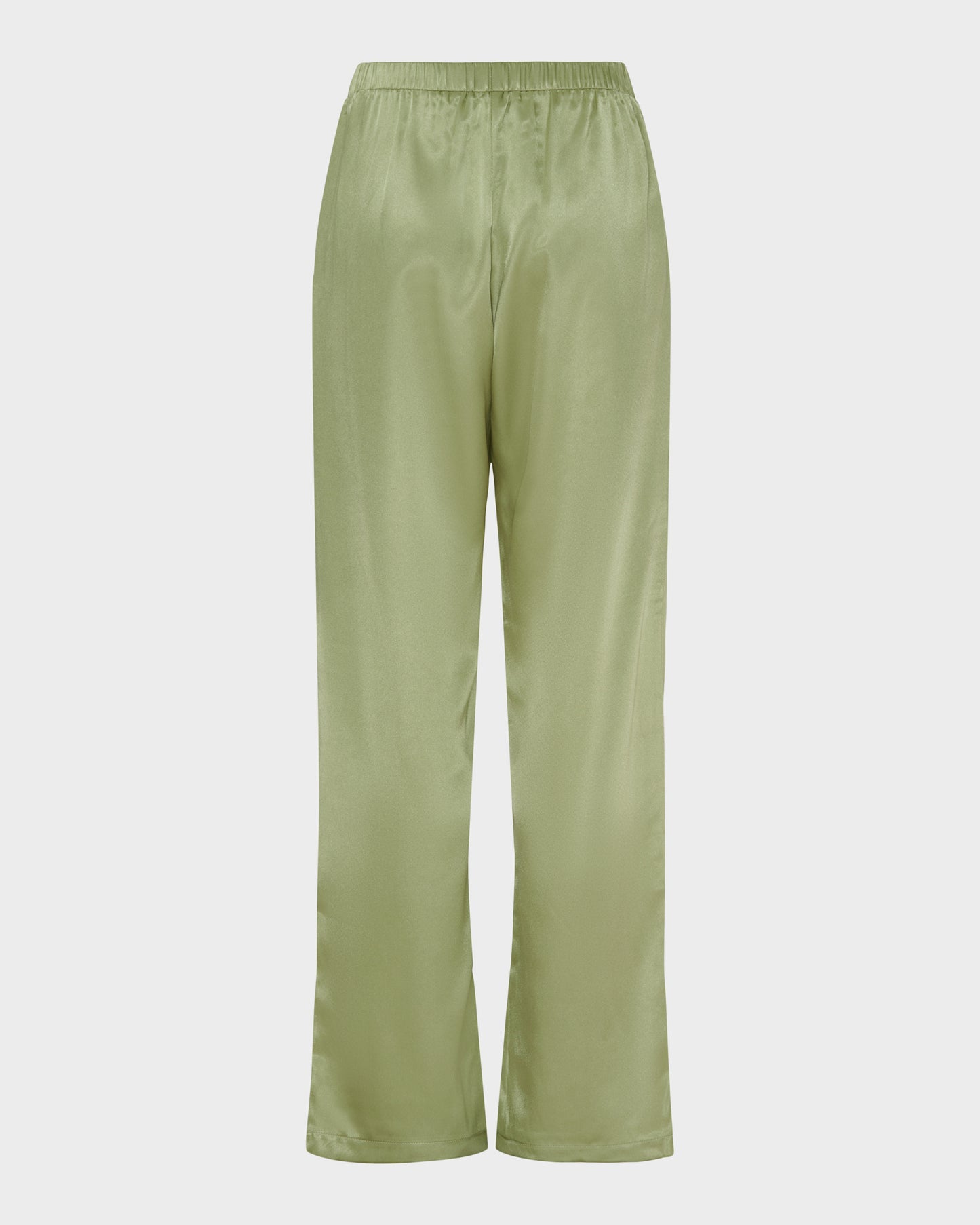 Straight Leg Silk Pant