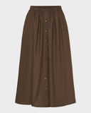 Long Button Skirt