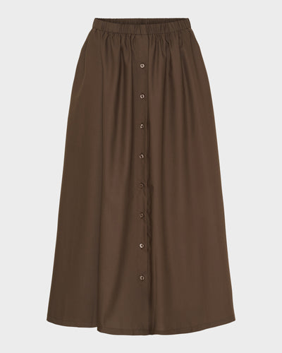 Long Button Skirt