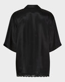 Half Sleeve PJ Collar Lace Shirt