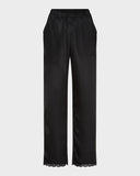 Straight Leg Lace Silk Pant