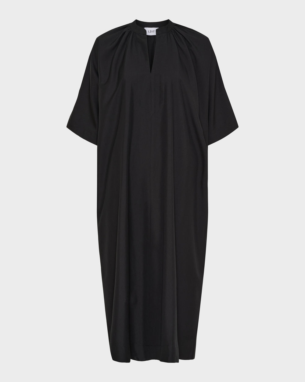 Wrinkle O-Neck Dress image 1