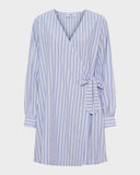 Plain Short Wrap Dress