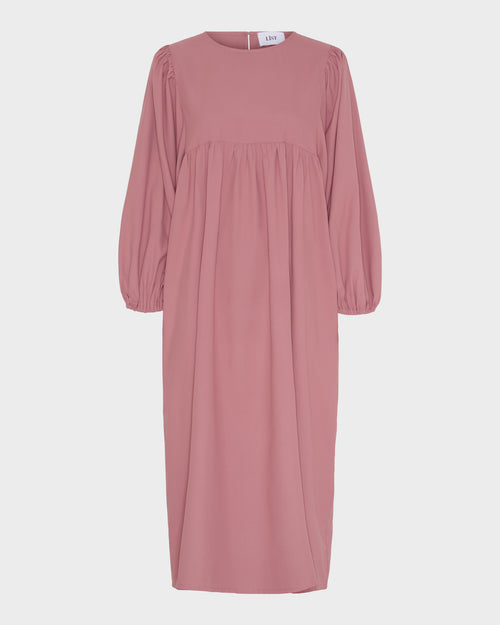 Long LS O-Neck Dress