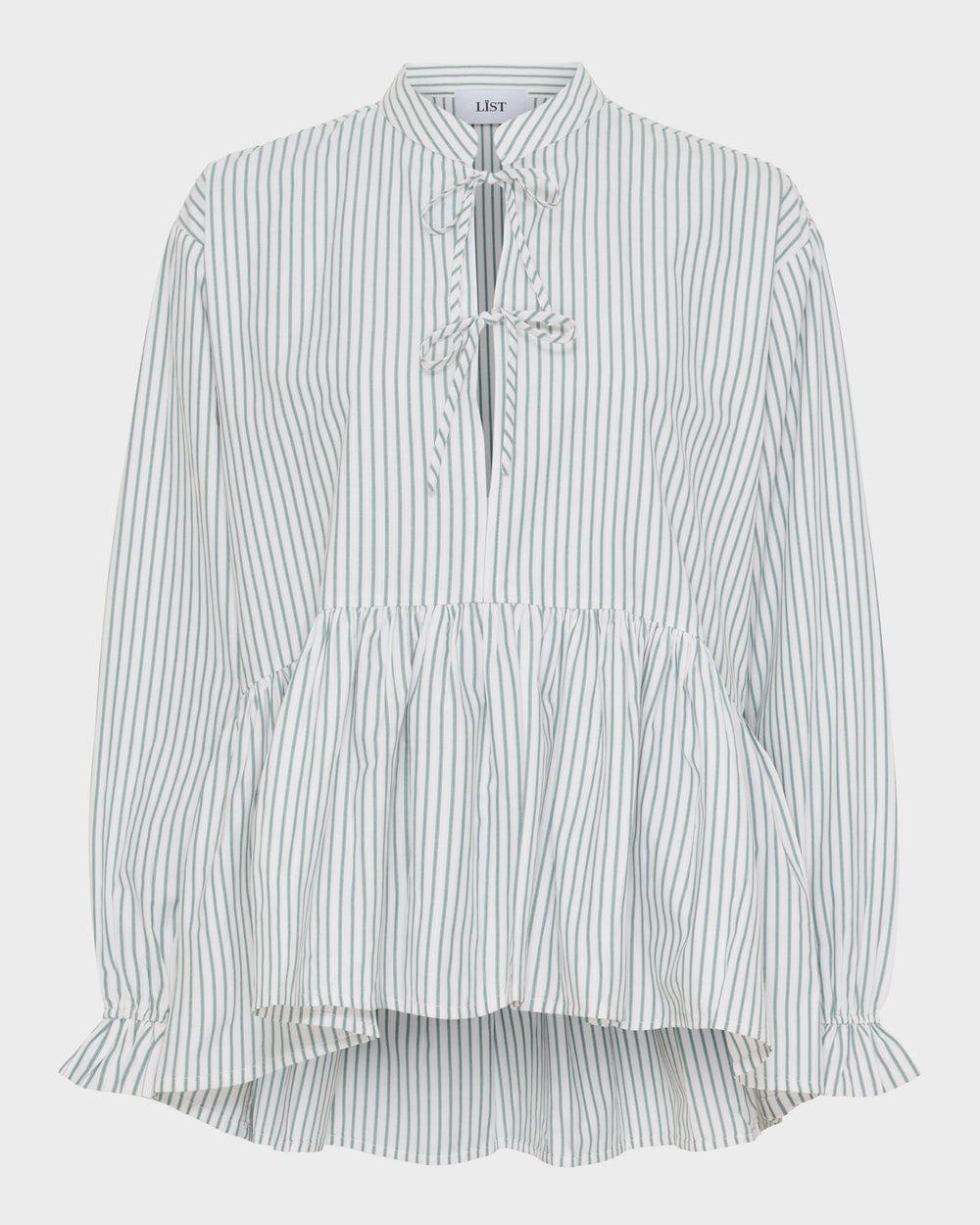 Frill Sleeve Peplum Shirt image 1