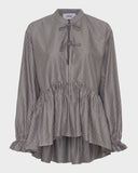 Frill Sleeve Peplum Shirt