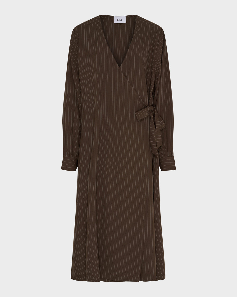 Plain Long Wrap Dress image 1