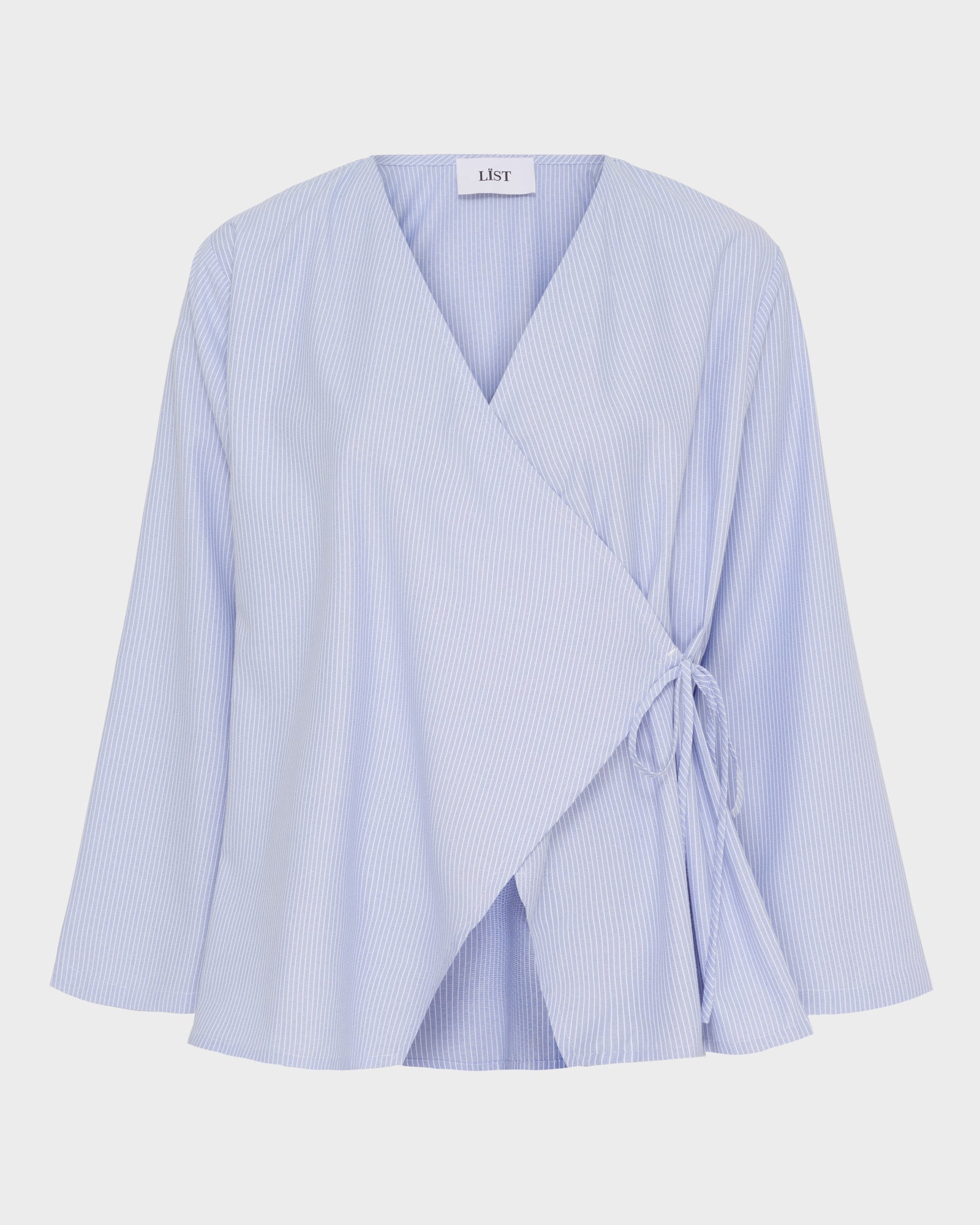Flared Sleeve Wrap Top
