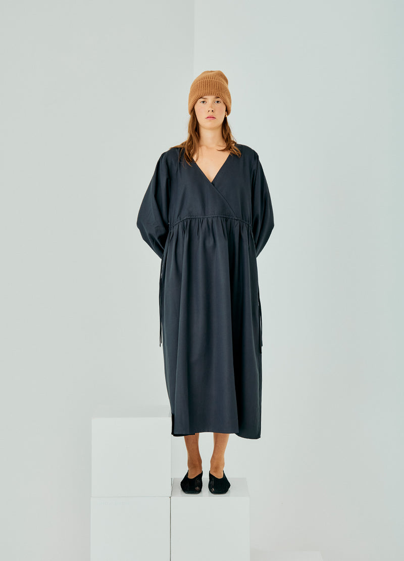 Long Crossover V-Neck Dress image 6