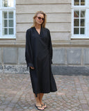 Long Ruffle Wrap Dress